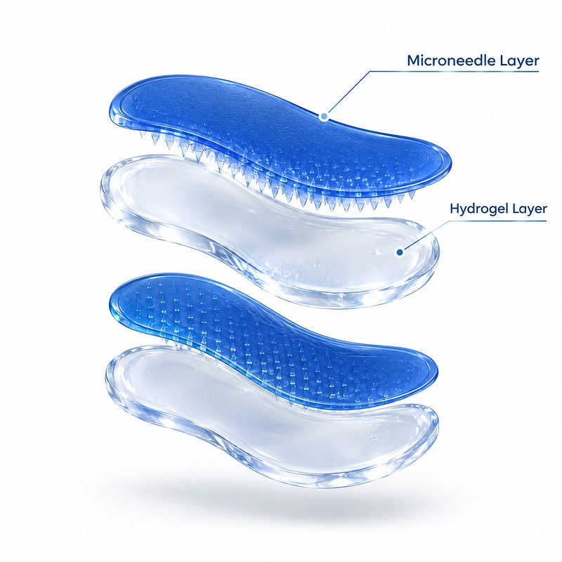 蓝1小眼贴-图06-结构拆分 Exploded Structure Blue Small Eye Patches 1