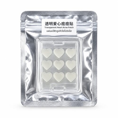 透明爱心痘痘贴-图01-主图 Hero Image Clear Heart Acne Patches