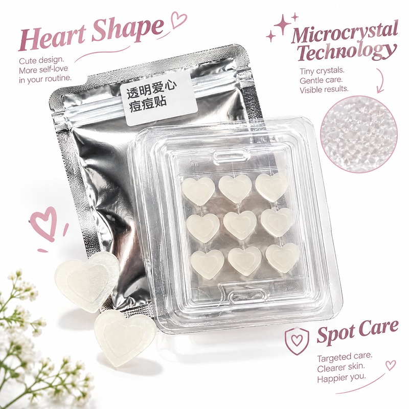 透明爱心痘痘贴-图08-卖点营销 Feature Marketing Clear Heart Acne Patches