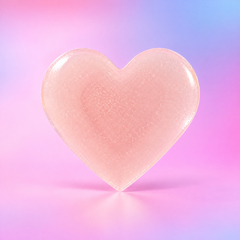 透明粉爱心痘痘贴-图03-单枚贴片 Individual Patch Clear Pink Heart Acne Patches